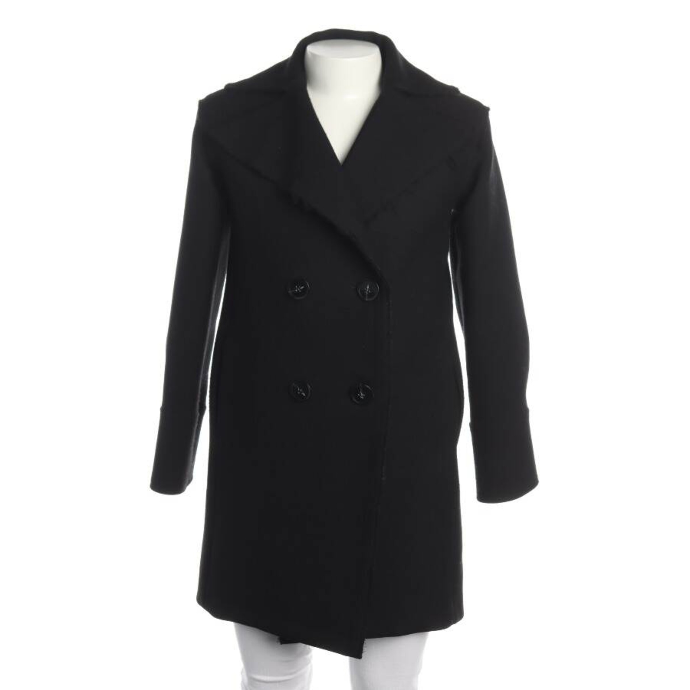 Aglini Übergangsjacke XXS in Schwarz: Vorderseite