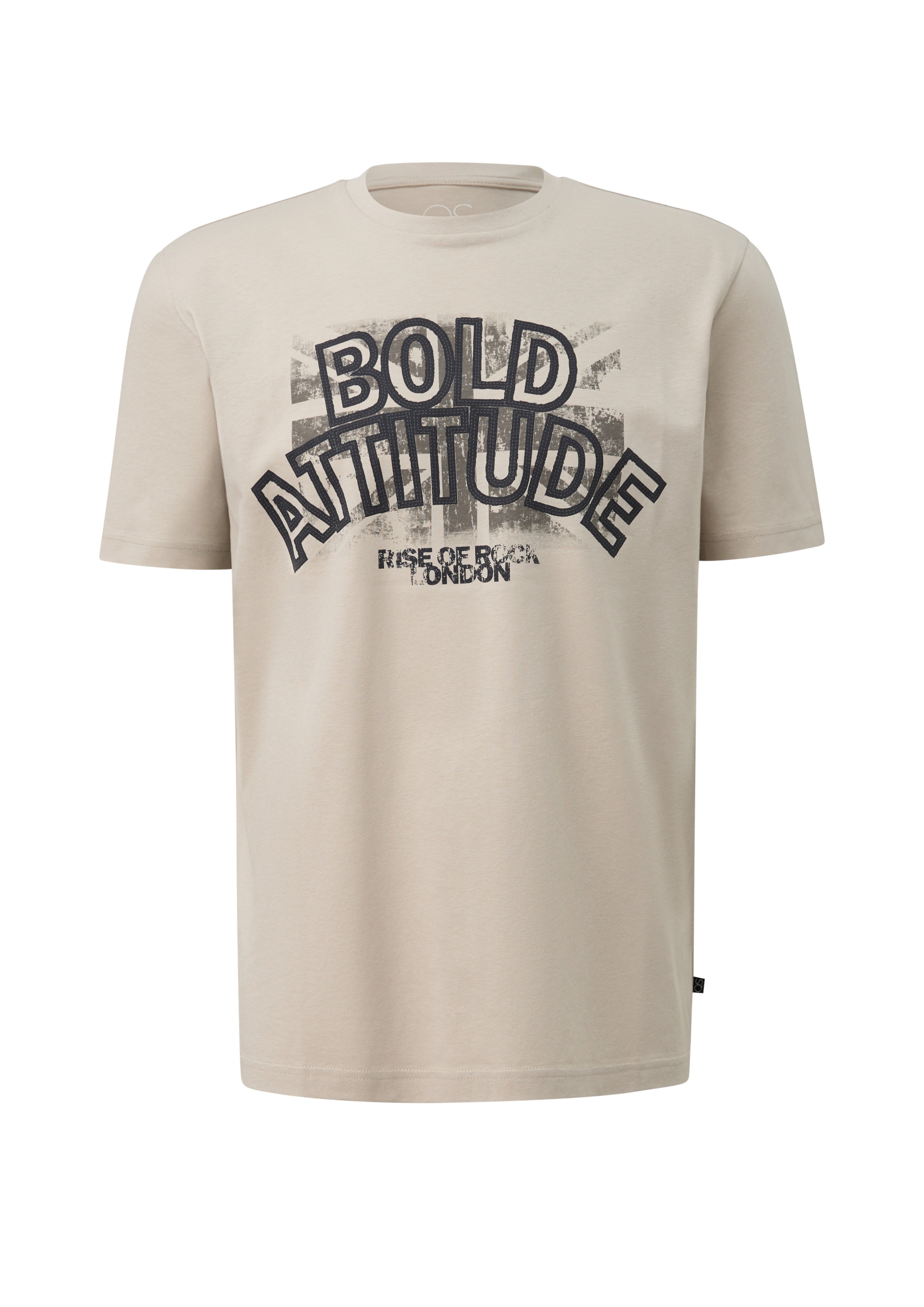 T-Shirt QS en beige : devant