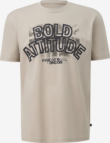 T-Shirt QS en beige : devant