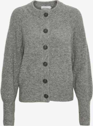 KAREN BY SIMONSEN Knit Cardigan 'Debbie' in Grey: front