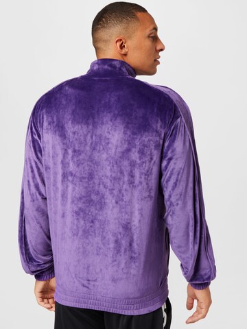 GCDS Zip-Up Hoodie in Purple