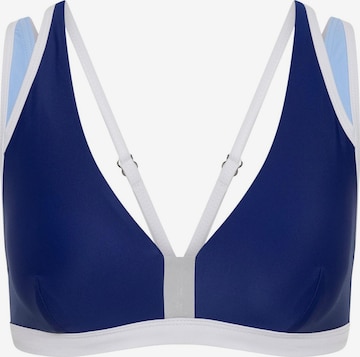 Horizon AthleticTrokutasti Sportski bikini gornji dio 'Arafura Bikini Top Luna' - plava boja: prednji dio