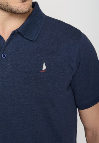 GREENBOMB Poloshirt 'Nature Sailship' in Blau