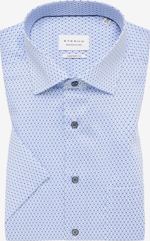 ETERNA Comfort fit Button Up Shirt in Blue