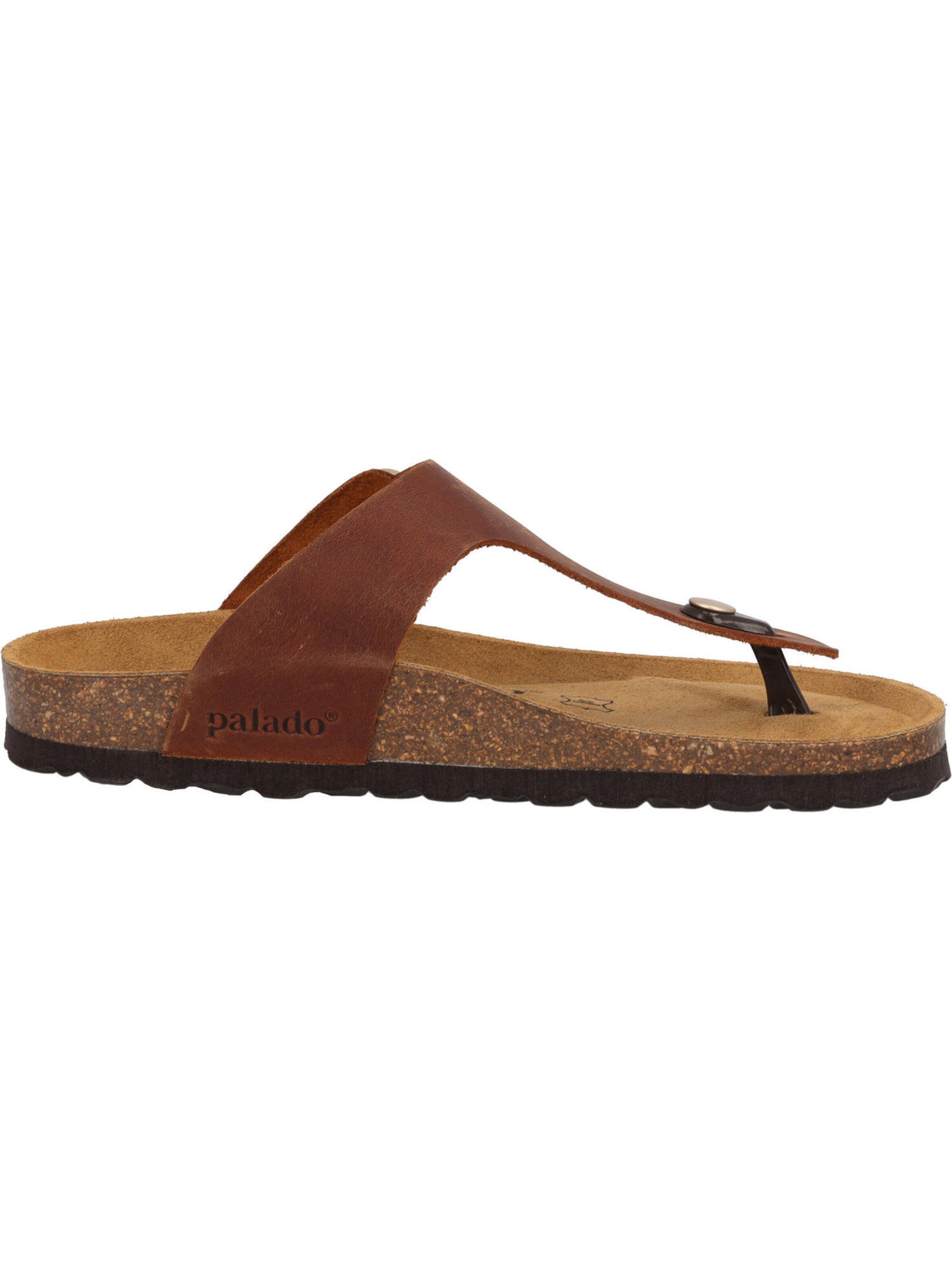 Palado T-bar sandals 'Kos Denka' in Brown