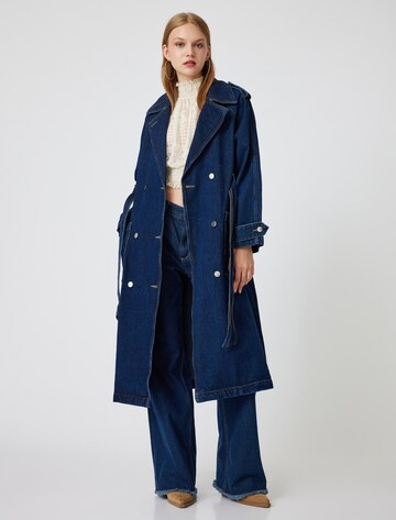 Koton Between-seasons coat in Blue: front