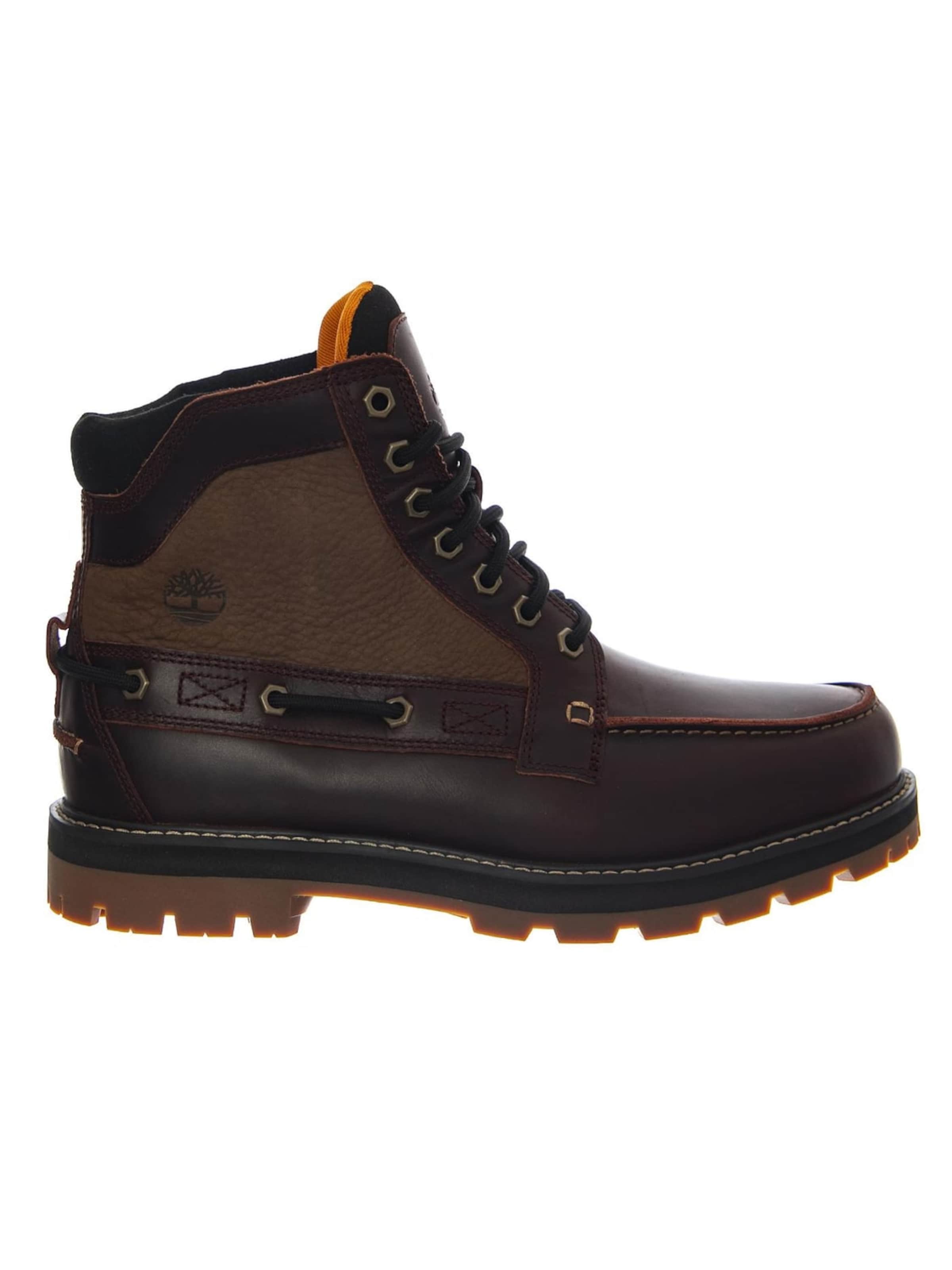 TIMBERLAND Støvler 'Britton Road Mid Lace Up -- Men's Burgundy' i 40 i brun, Produktvisning