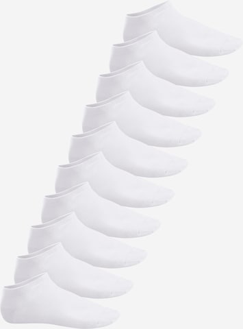 footstar Ankle Socks 'EVERYDAY!' in White: front