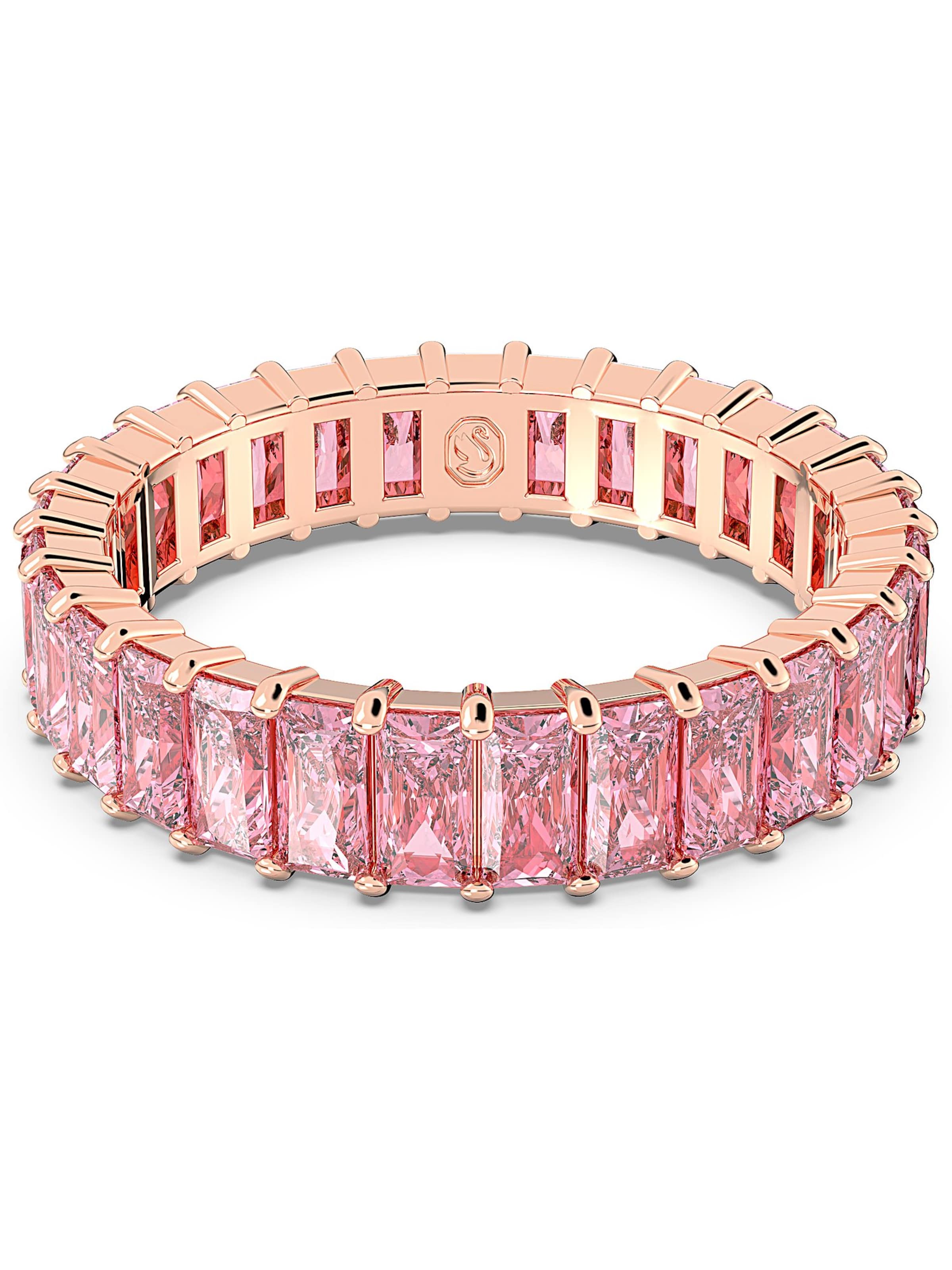 Swarovski Ring in Pink: Vorderseite