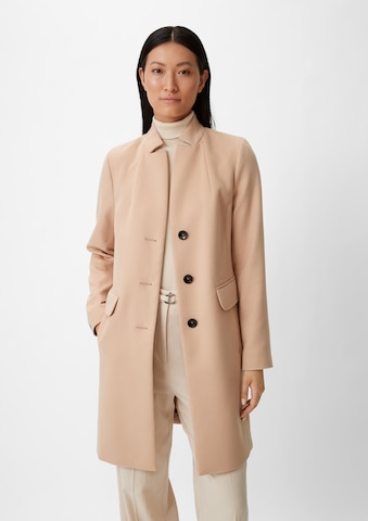 COMMA Between-Seasons Coat in Beige: front