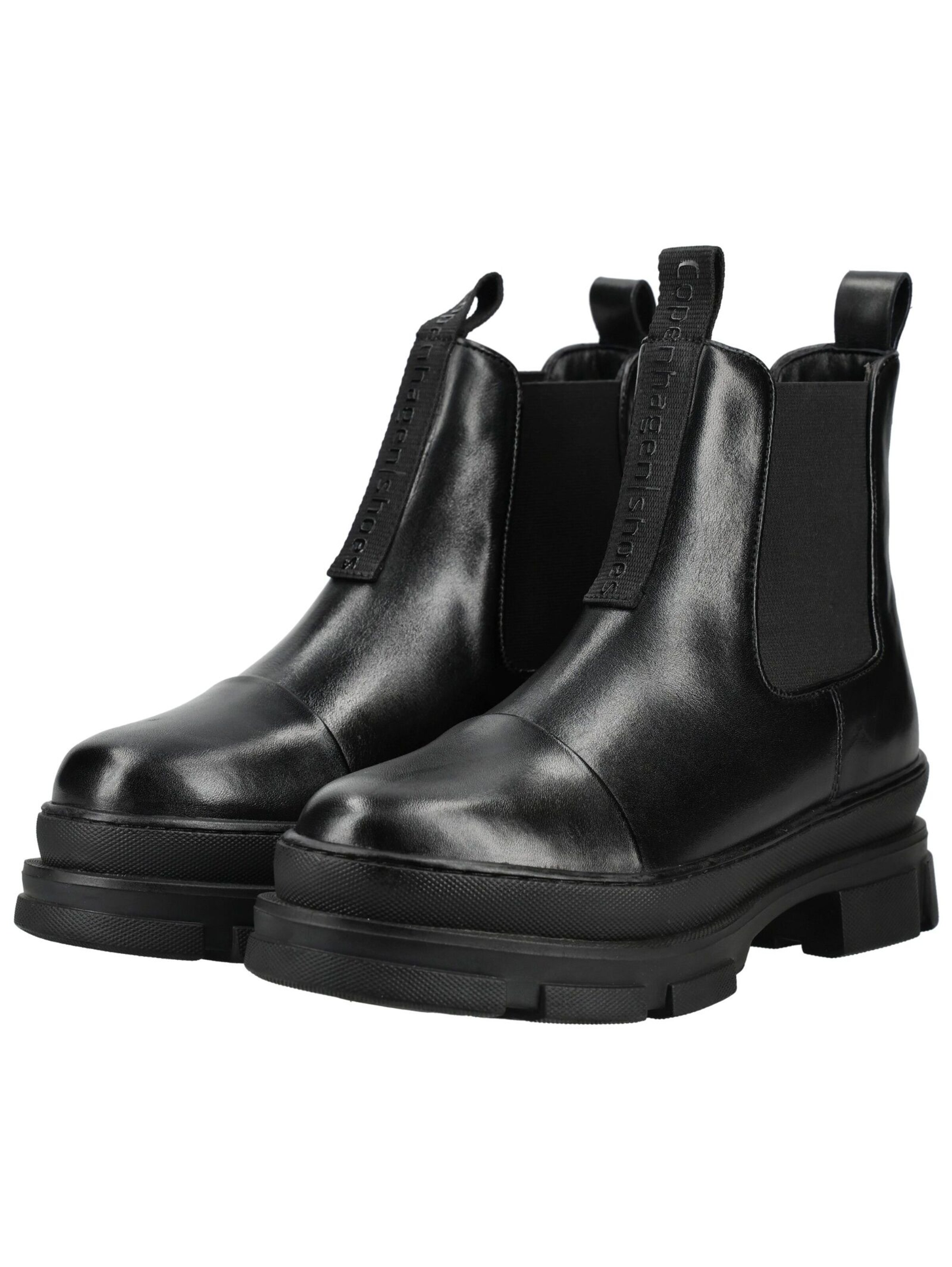Copenhagen shoes Chelsea boots in Black: front