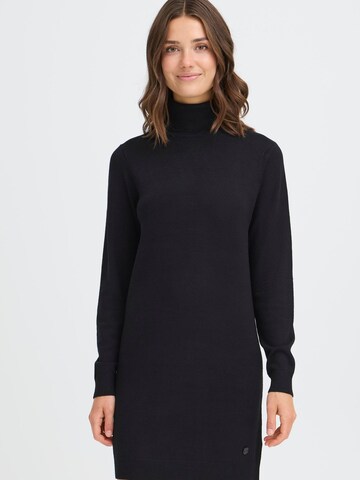 Robes en maille Oxmo en noir : devant