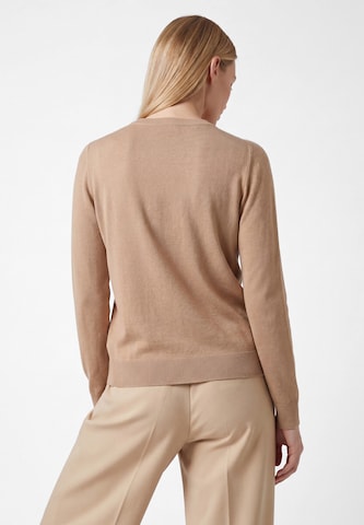 usha WHITE LABEL Sweater 'Minimalistic' in Brown