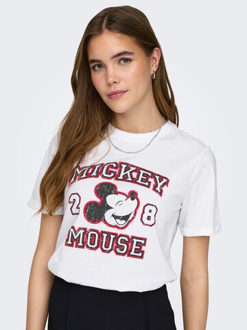 T-shirt 'MICKEY' ONLY en blanc