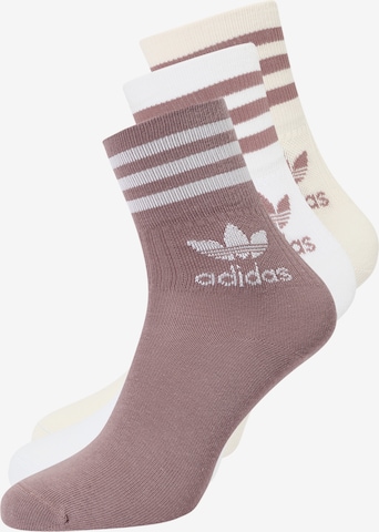 ADIDAS ORIGINALS Socks 'Crew ' in Beige: front