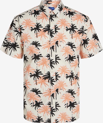 JACK & JONES Button Up Shirt 'JORJoshua Aruba' in Beige: front