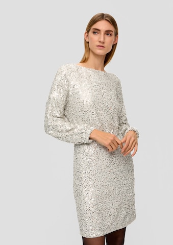 Robe de cocktail s.Oliver BLACK LABEL en argent : devant