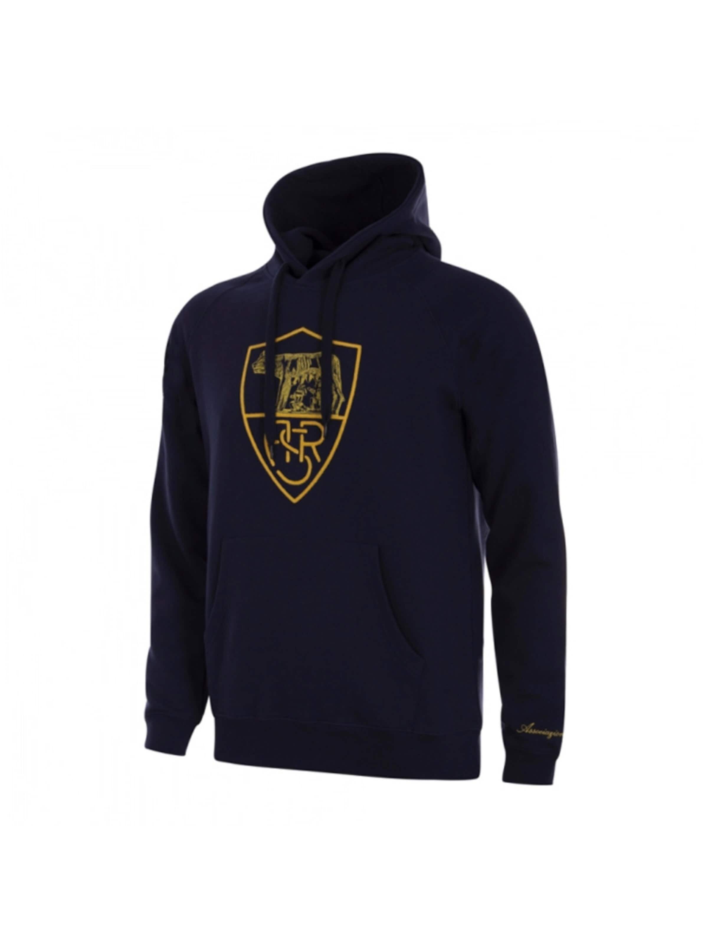 COPA FOOTBALL Trui 'AS Roma Heritage Hoodie Blu' in Blauw: voorkant