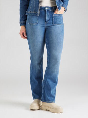 ONLY Carmakoma Flared Jeans 'CARLUNA' i blå: forside