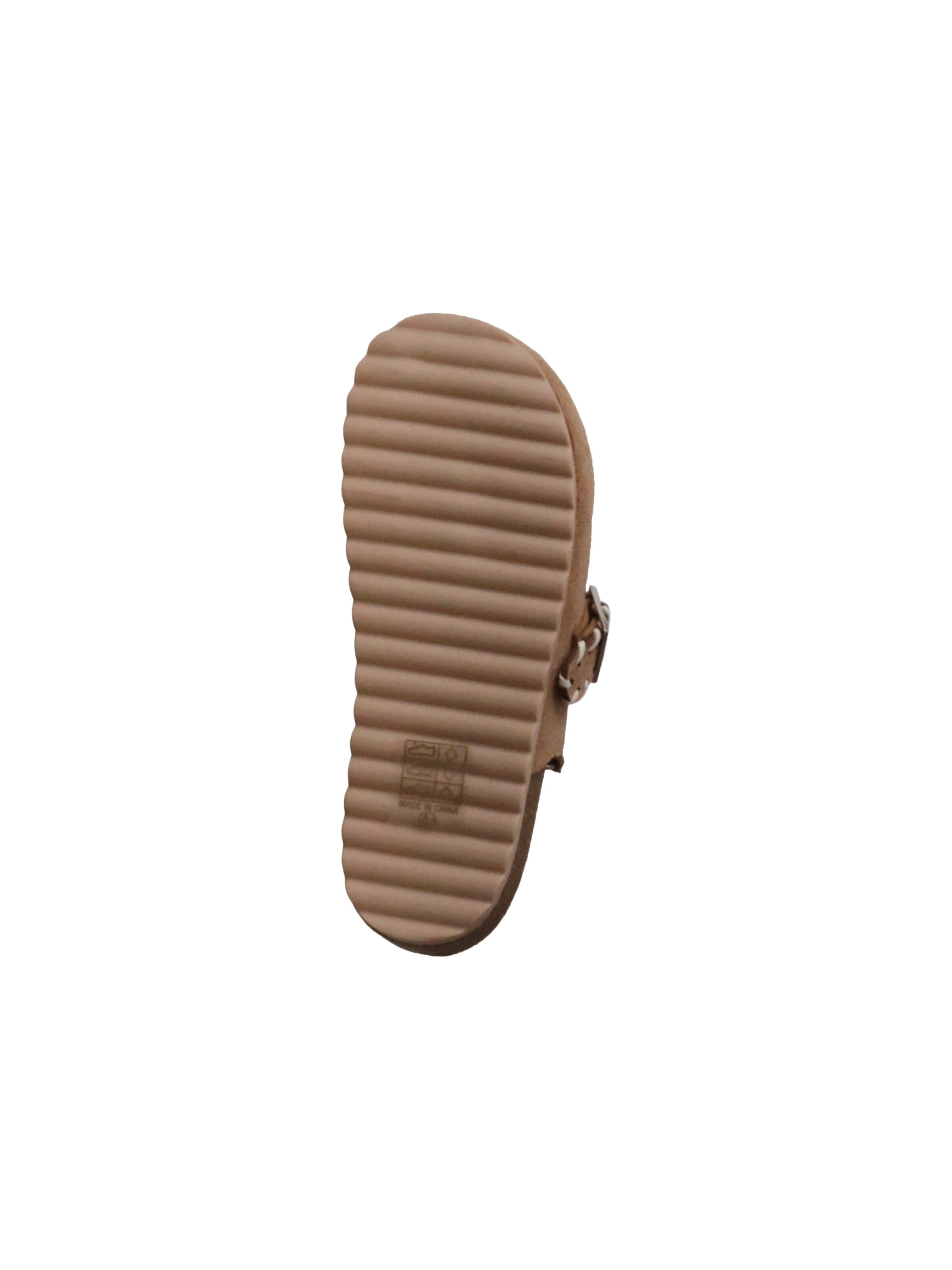 Pantoufle 'Kinder-Pantoletten mit Schnalle' Super Mode en beige