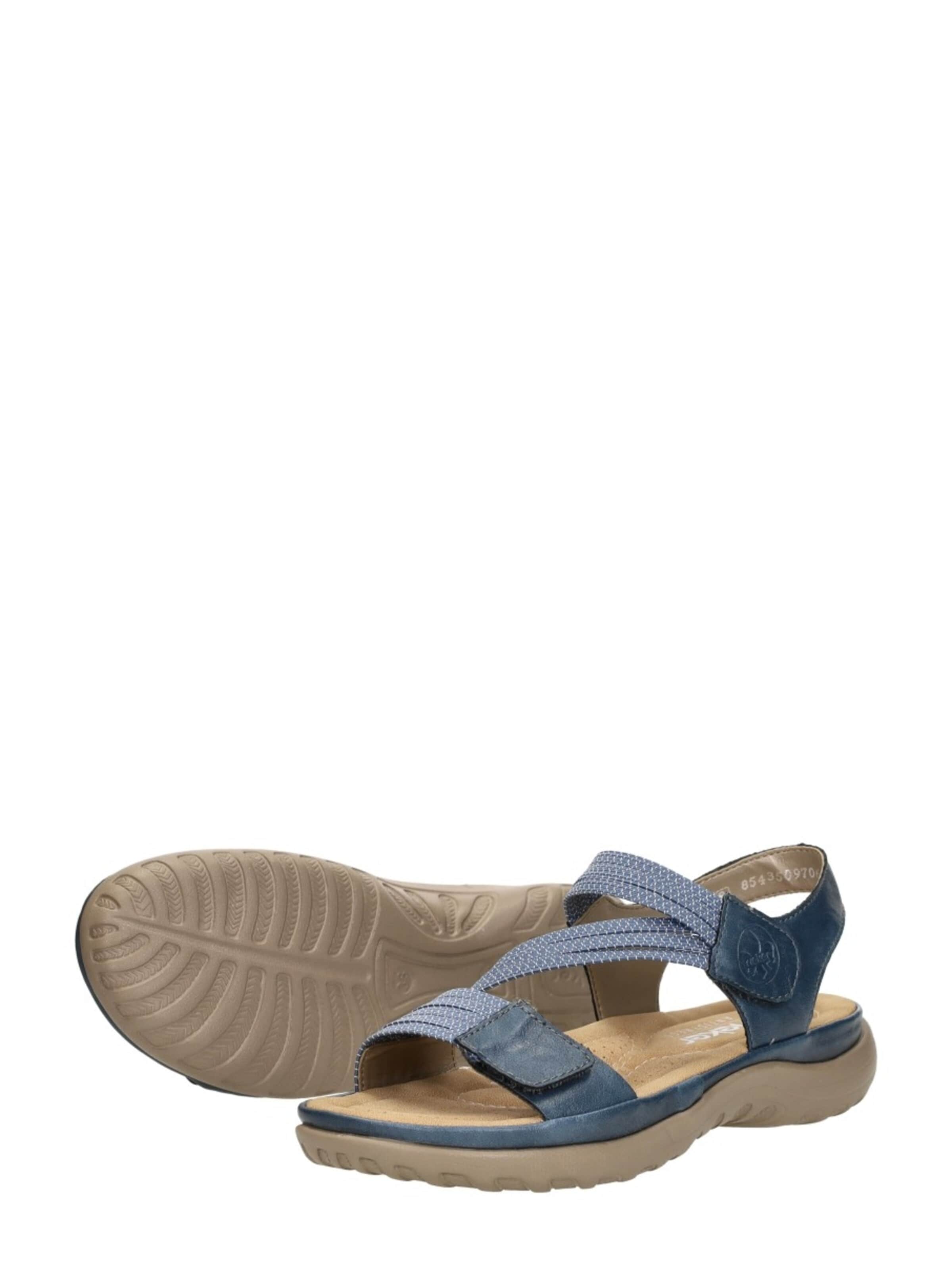 Sandales 'Sandalen Plat' Rieker en bleu