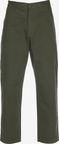 Carhartt WIP - Loosefit Calças chino 'Calder' em verde: frente