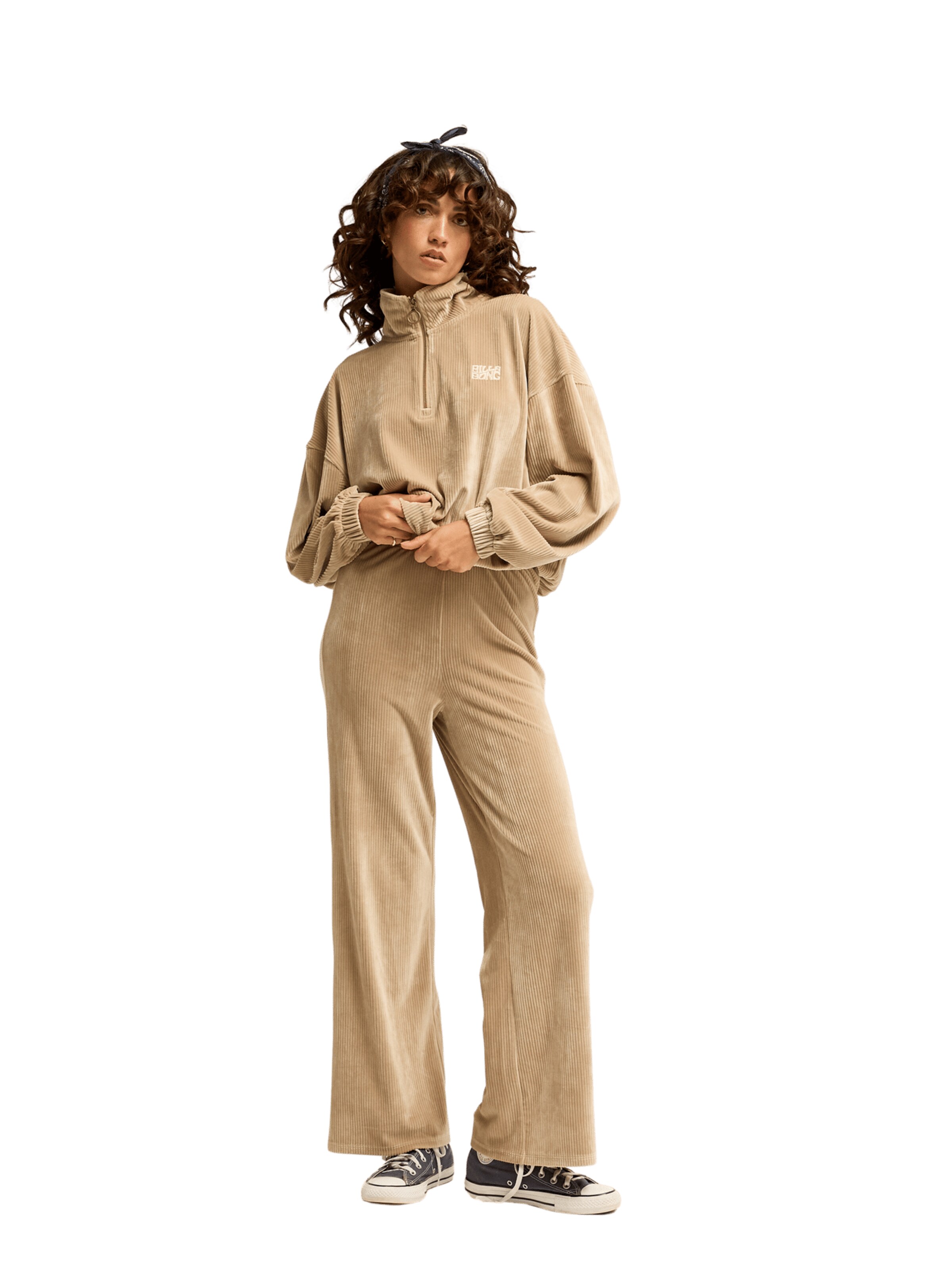 BILLABONG Wide leg Pants in Beige