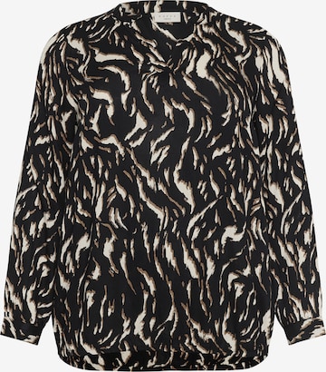 KAFFE CURVE - Blusa 'KCDiana' en negro: frente