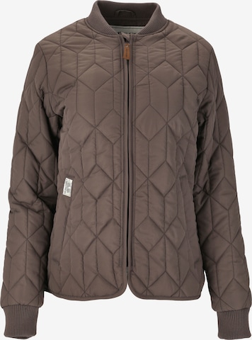 Weather Report Athletic Jacket 'Piper' in Brown: front