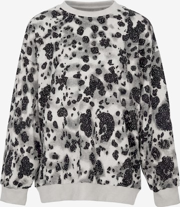 Sweat-shirt myMo ROCKS en beige : devant