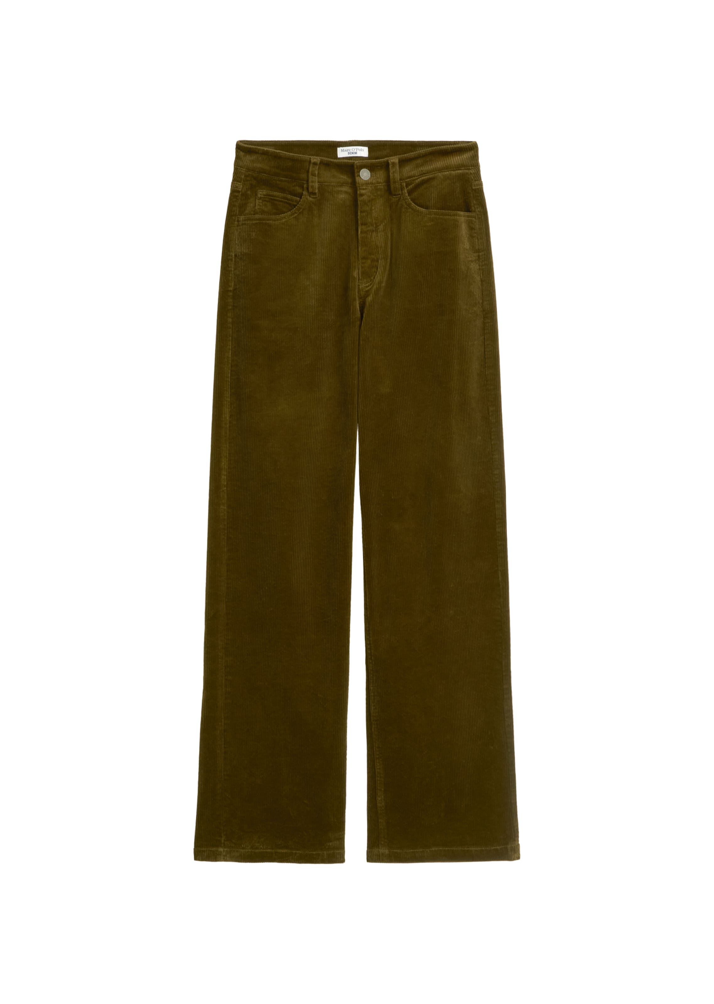 Marc O'Polo DENIM Wide Leg Hose 'Tomma' in Braun: Vorderseite
