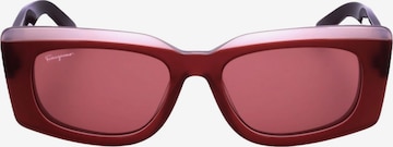 Lunettes de soleil 'SF1079S' FERRAGAMO en rouge : devant