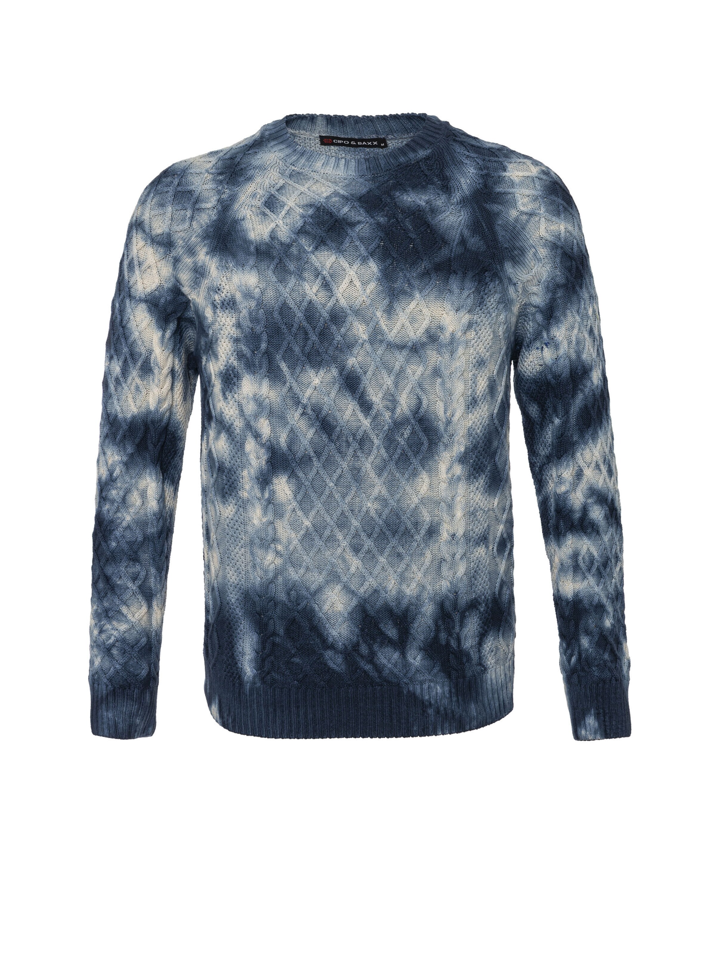 CIPO & BAXX Trui 'CP287' in Blauw: voorkant