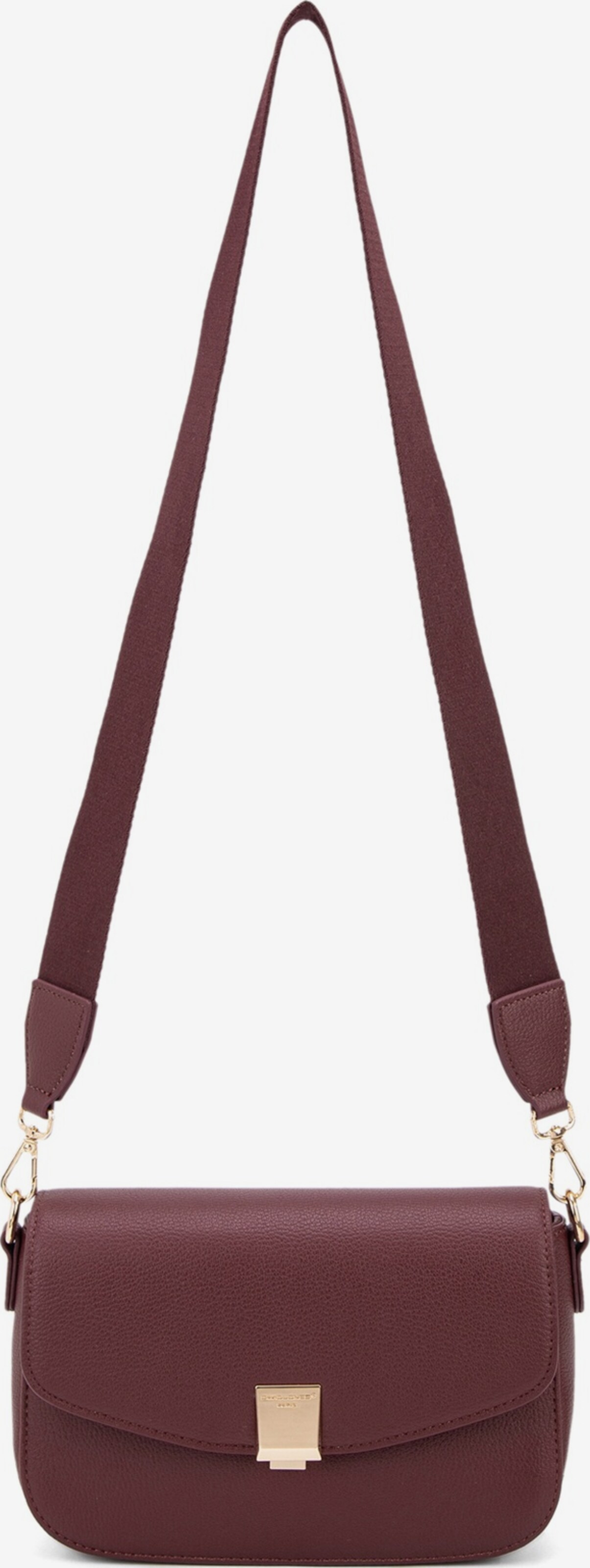 David Jones - Kleine schoudertas voor dames – handtas ketting – 3 zakken – messenger tas telefoon PU leer – draagtas stad reizen winkelen mode chic, Wit., Eén maat