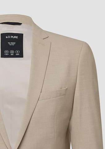 Slim fit Giacca da completo di s.Oliver in beige