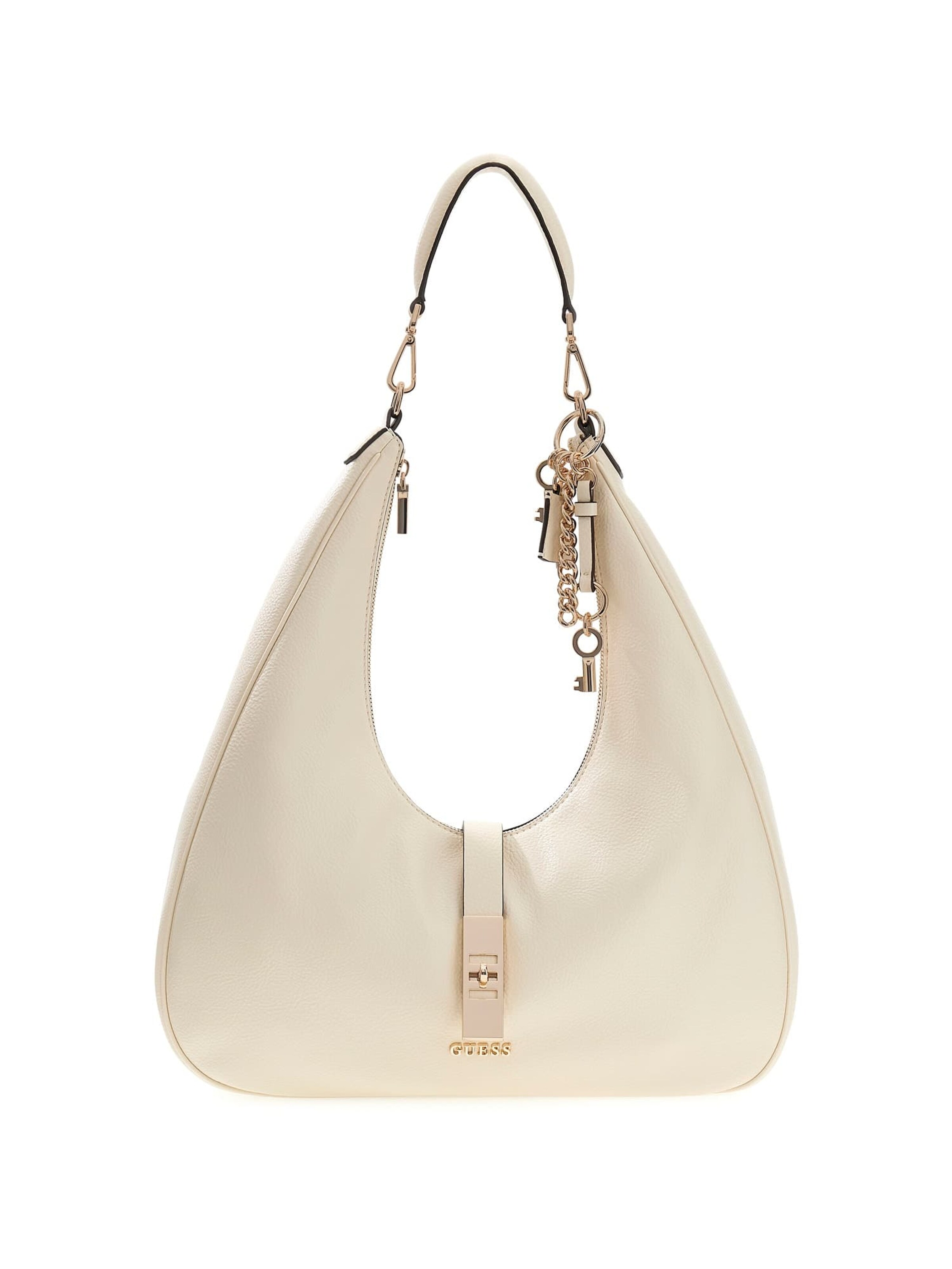 Sac bandoulière 'Brooke' GUESS en beige : devant