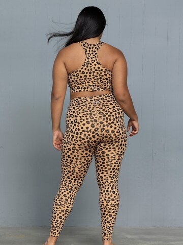 Hey Honey Skinny Leggings 'Leo' in Braun