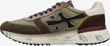 Baskets basses Premiata en vert : devant