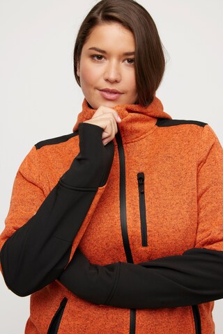 Ulla Popken Sweatjacke in Orange