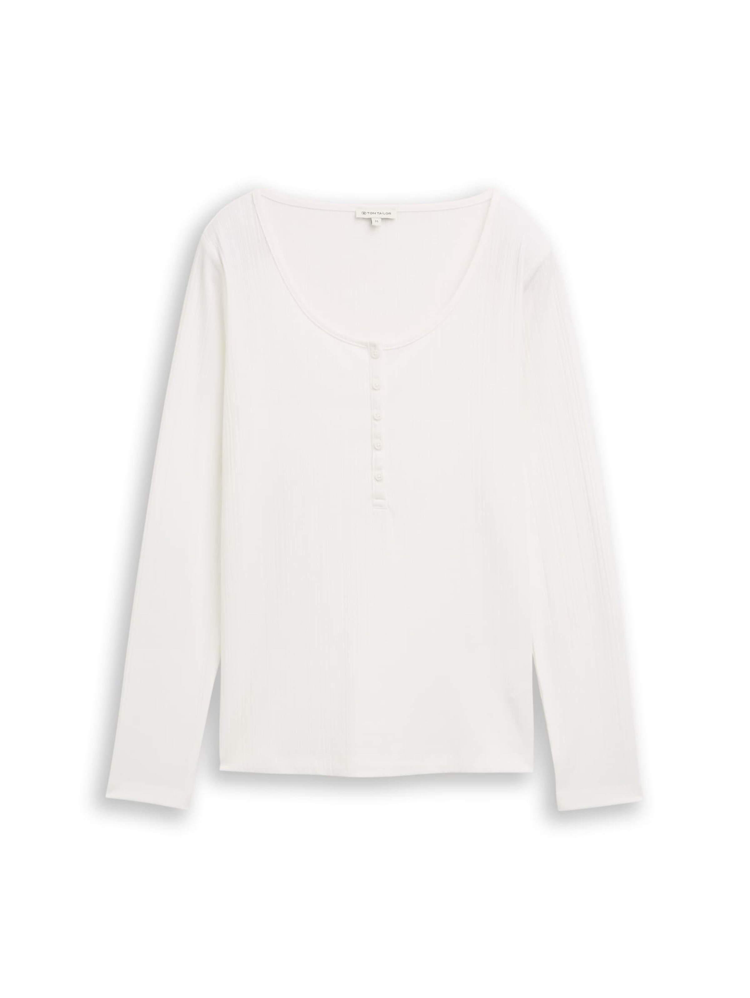 TOM TAILOR Shirt in Wit: voorkant