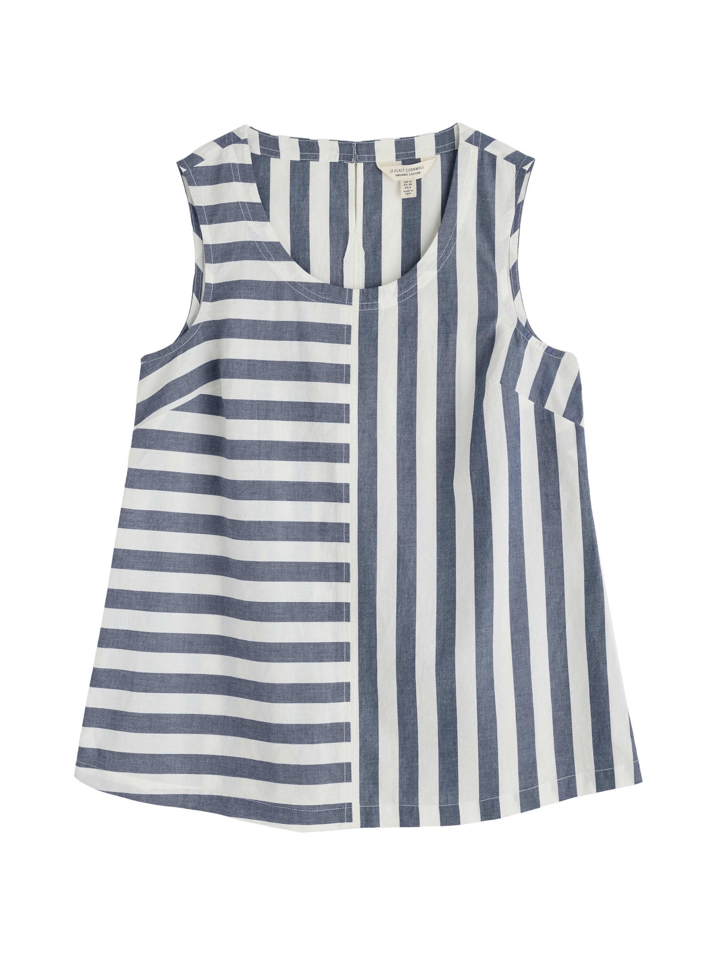Seasalt Cornwall Vest 'Sea Kissed' i blå: forside