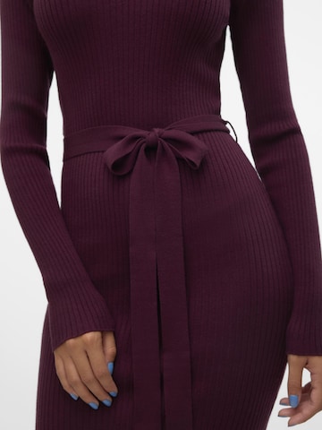 VERO MODA Knitted dress 'SABA' in Purple