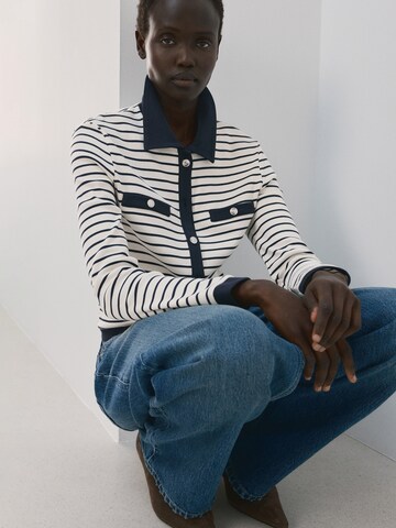 MANGO Knit cardigan 'PORTO' in Blue