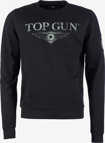 TOP GUN Sweatshirt in Black: front