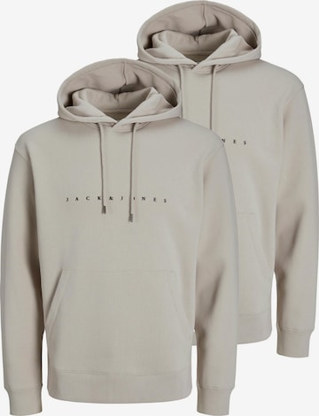 JACK & JONES Sweatshirt 'Star' in Beige: front