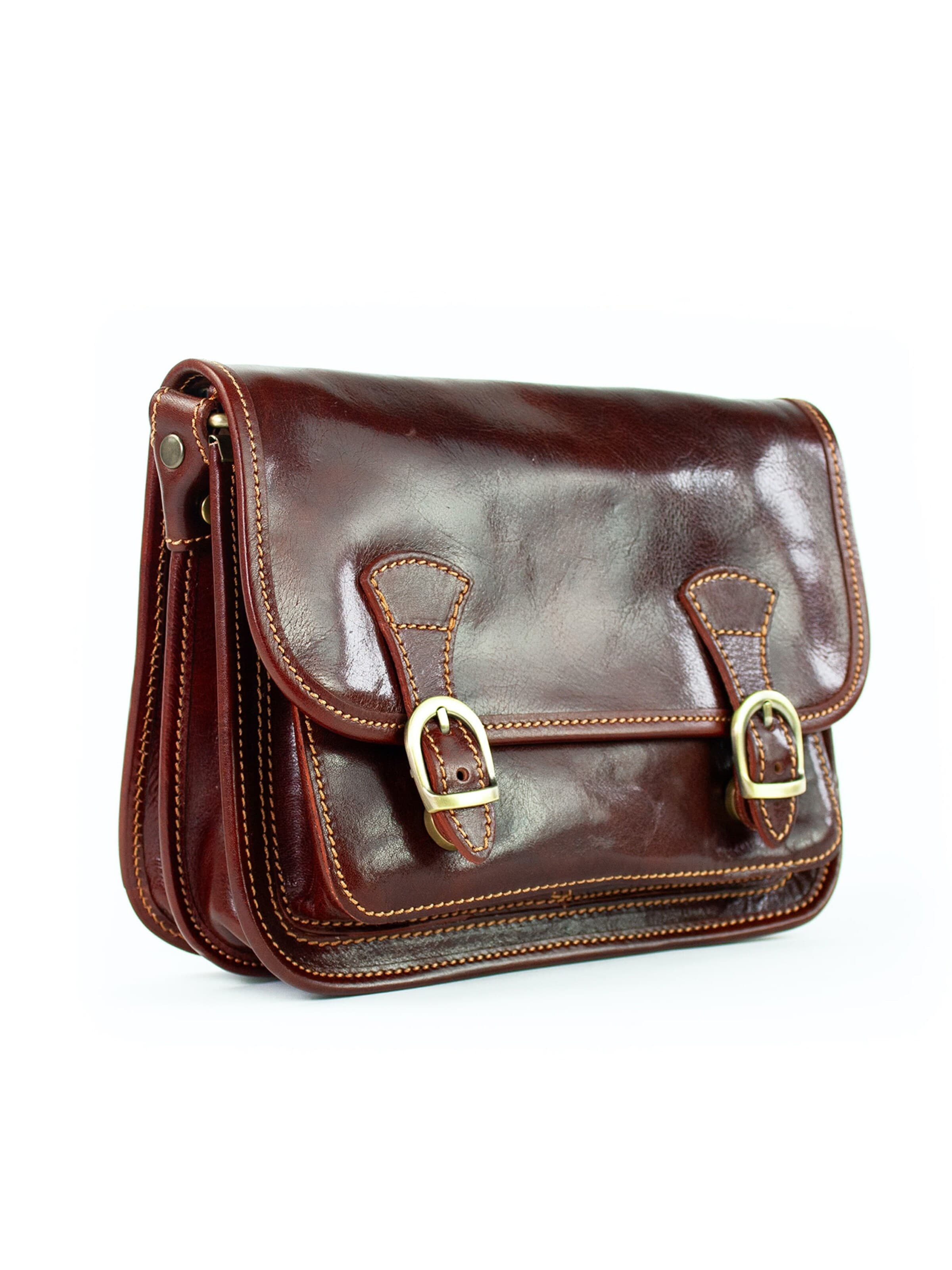 lePelou - Bolso de mano 'ELENA' en marrón