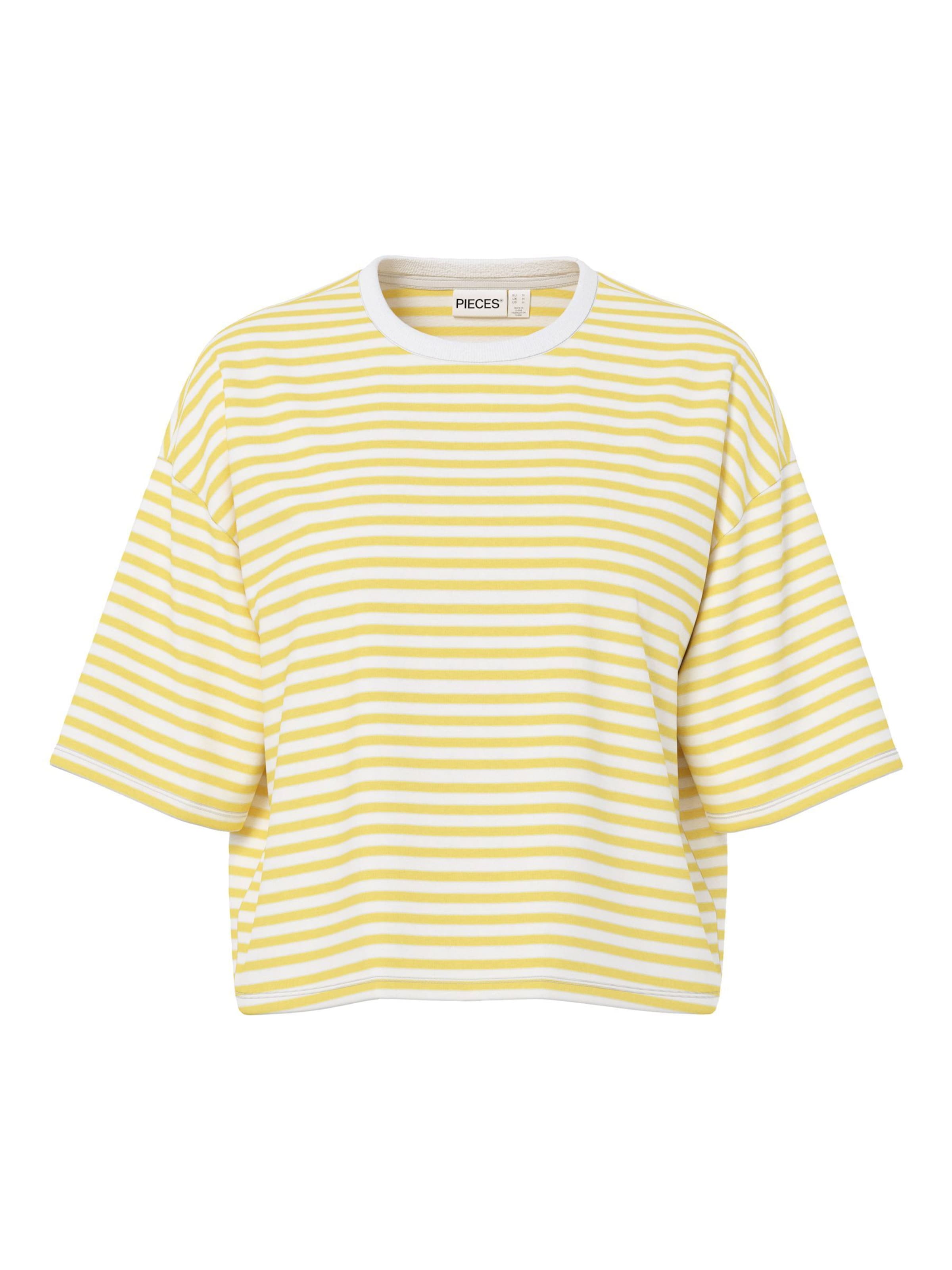 PIECES Shirt in Yellow: front