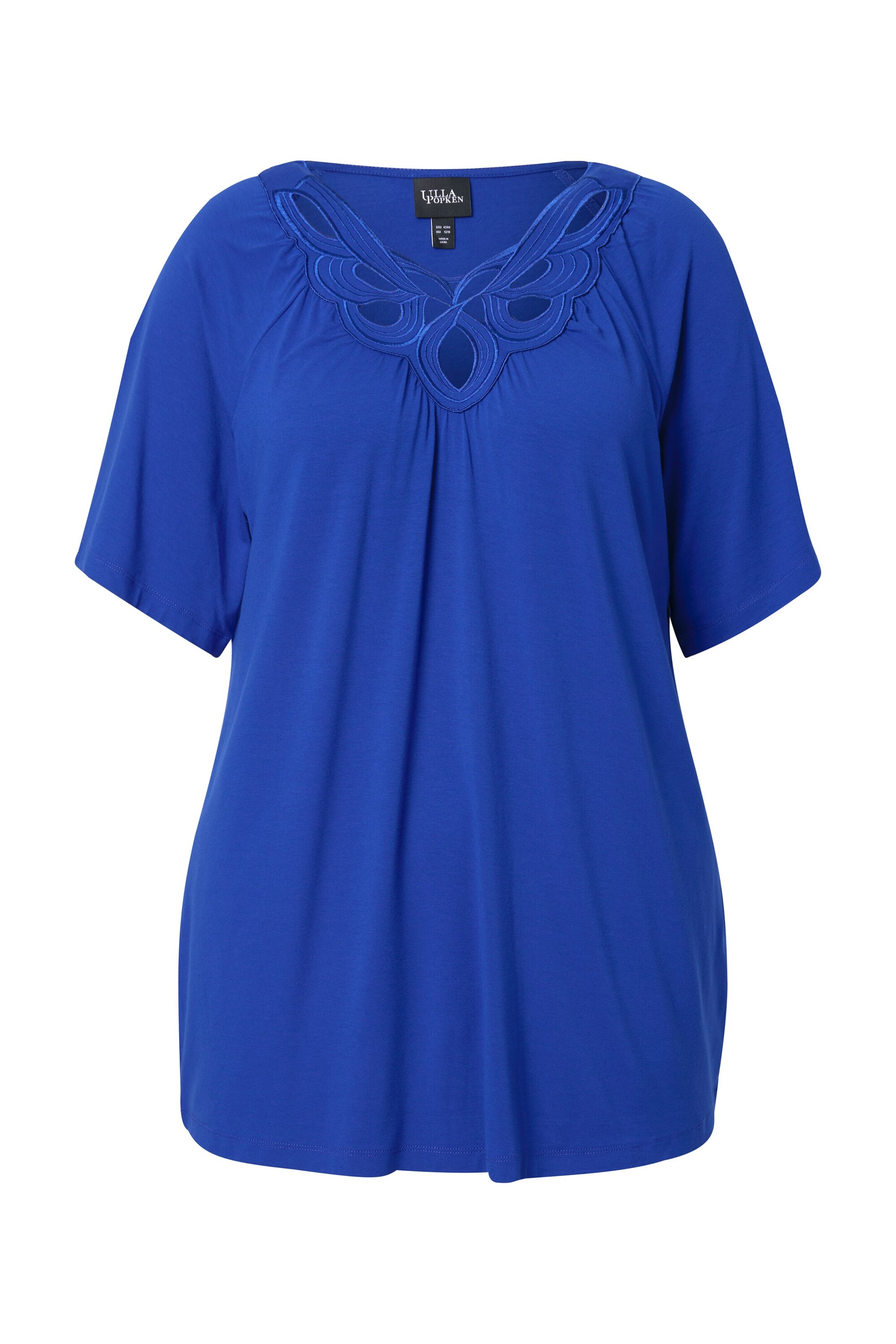 zils Ulla Popken T-Krekls: no priekšpuses