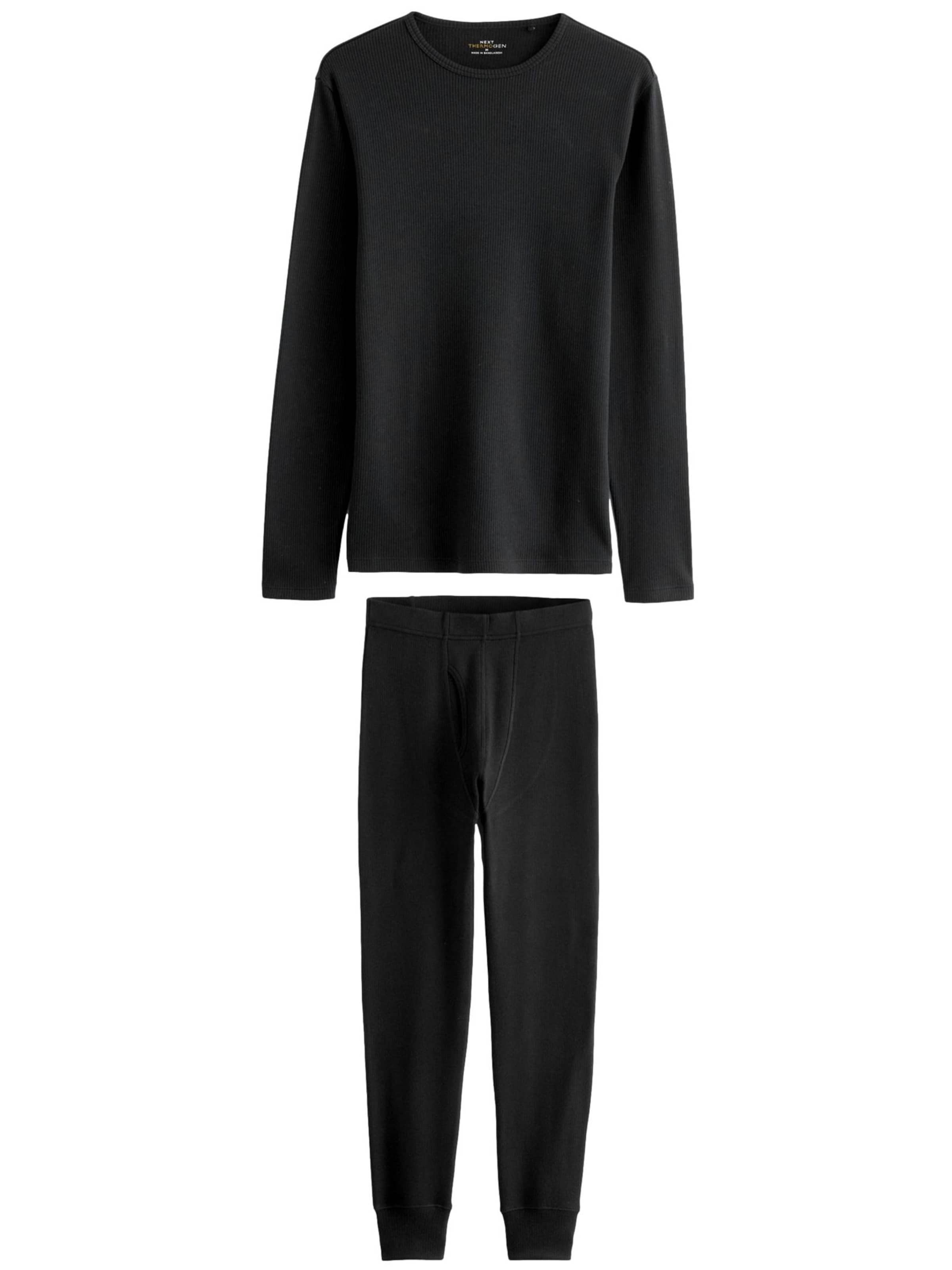 Next Trainingsanzug in Schwarz: Vorderseite