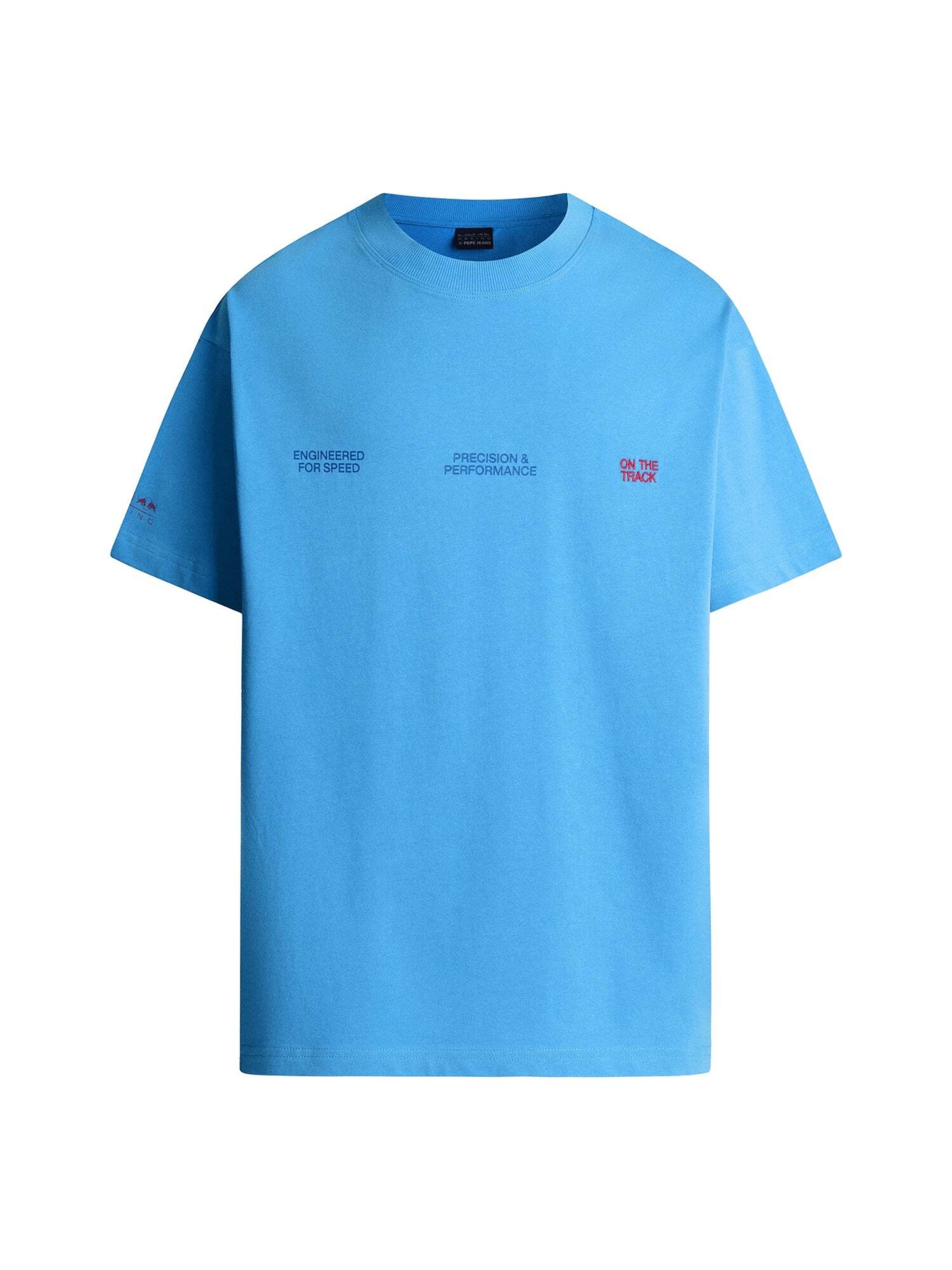 T-Shirt Red Bull Racing x Pepe Jeans en bleu : devant
